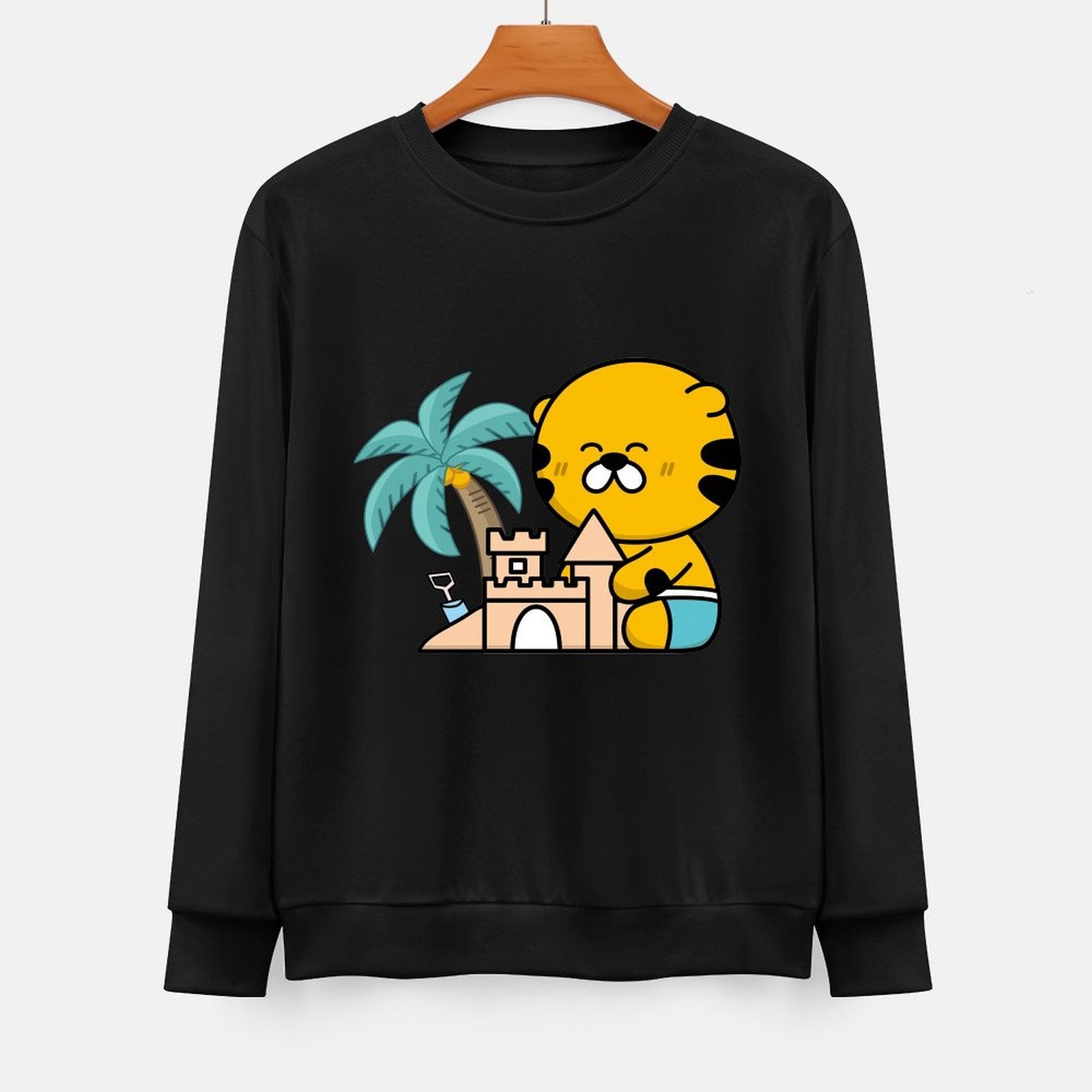 Front Patterned Long Sleeve TopRefined Clean Edges